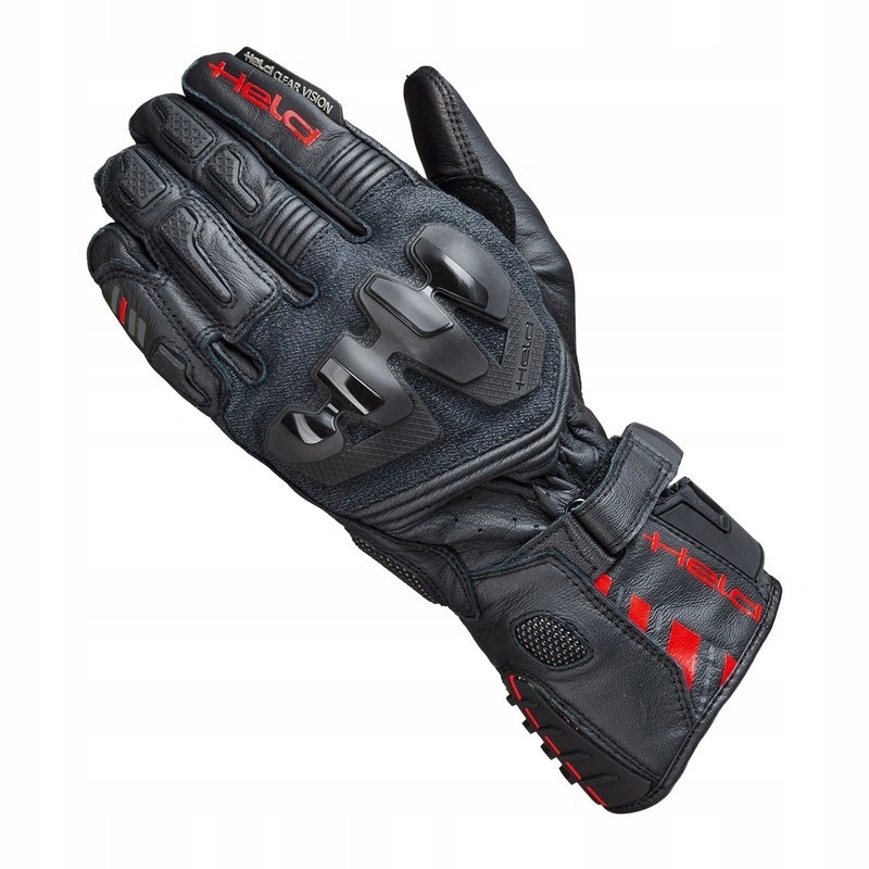 Motocyklové rukavice Held Evo-thrux 3 Black/red čierna červená Darčeky