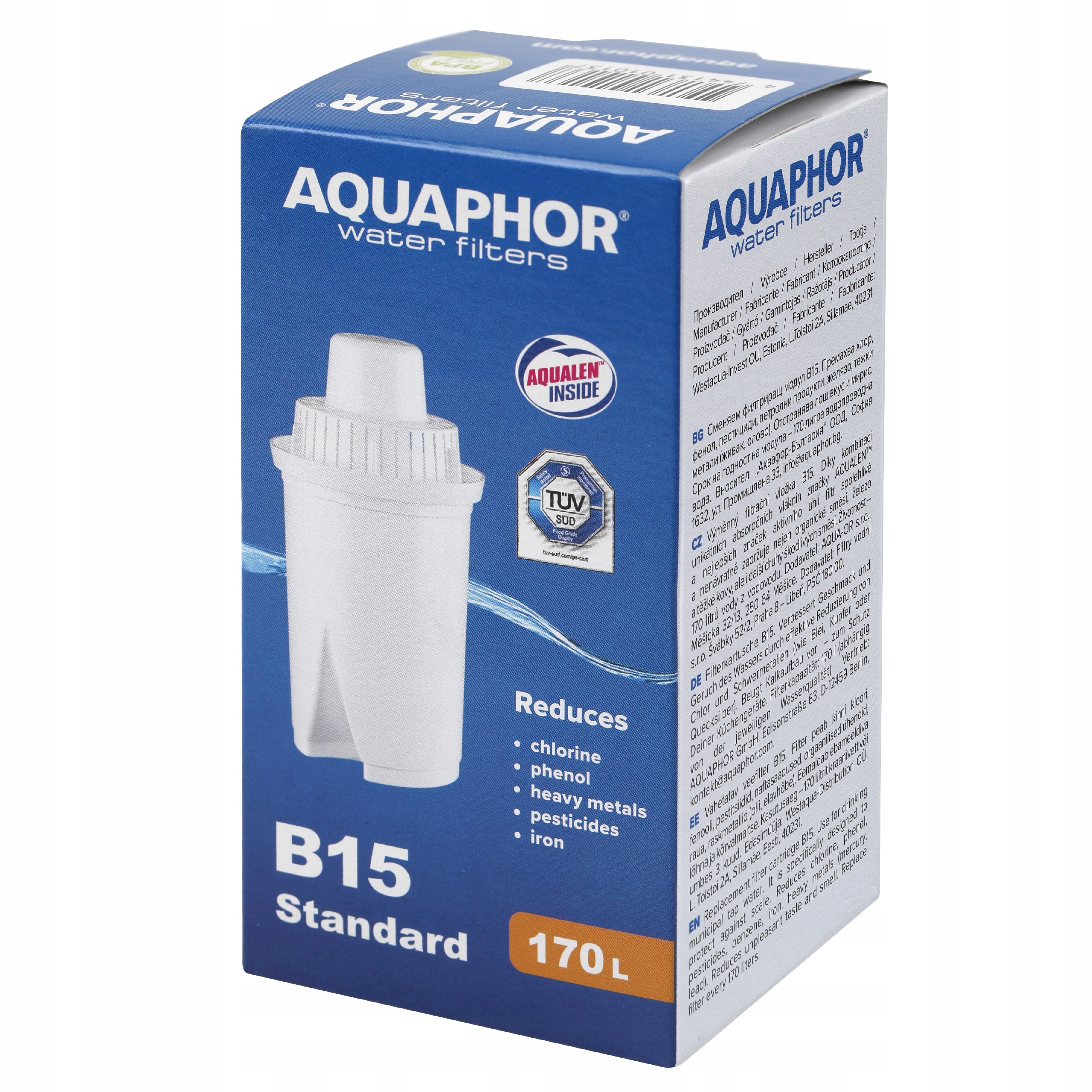 

12 x Wkład filtr Aquaphor B15 Standard Classic