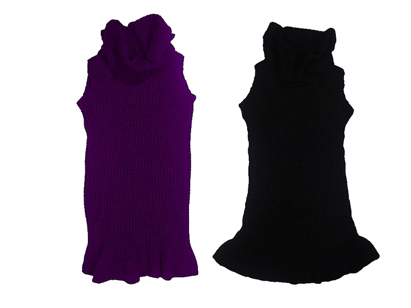 SUKIENKA WŁOSKA CIEPŁA TUNIKA SWETER GOLF SZALOWY