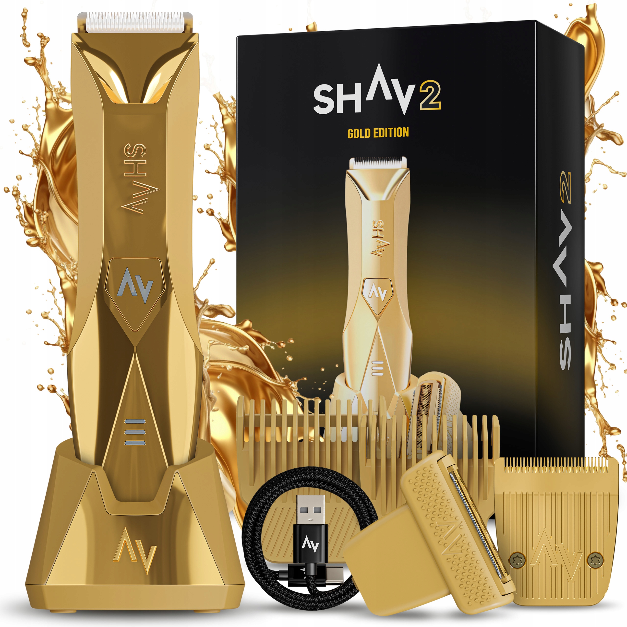 Shav 2 Maszynka do Strzyżenia Golenia Włosów Zarostu Miejsc Intymnych