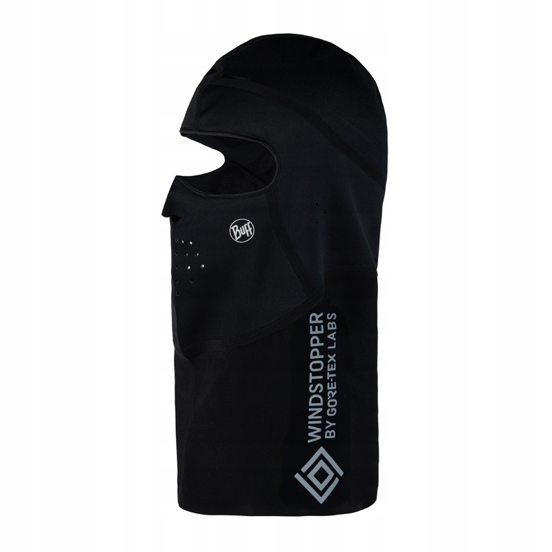 Kukla Buff Balaclava Cross Tech Solid Black S-m