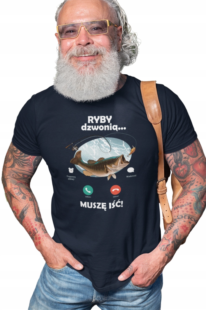 

Koszulka Dla Wędkarza Ryby Dzwonią Muszę Iść