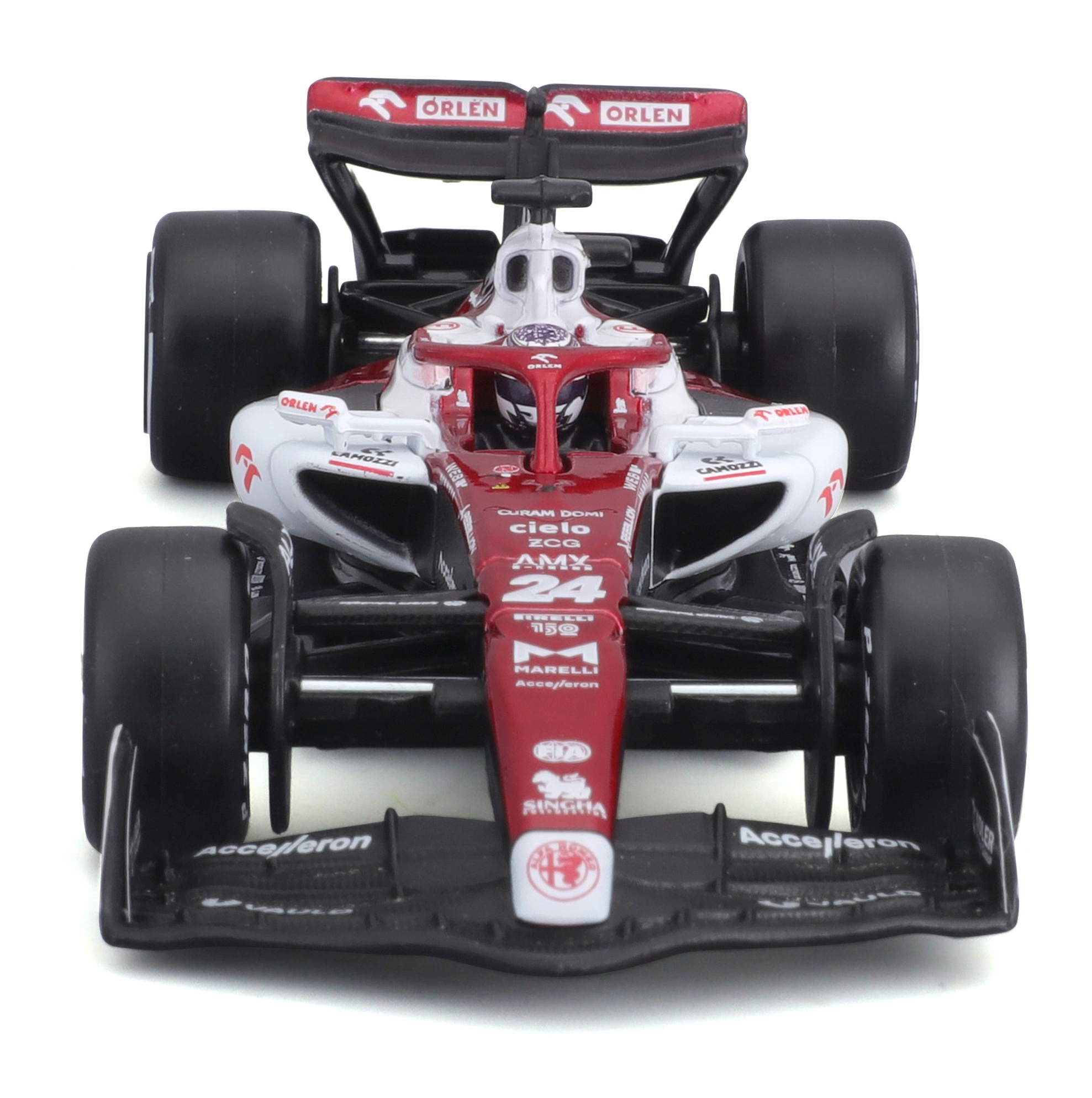 Alfa Romeo ORLEN C42 Zhou BOLID F1 1:43 BBURAGO Kolor dominujący wielokolorowy
