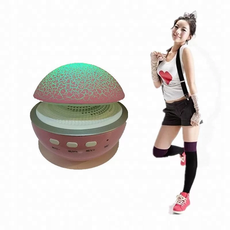 BT680 Mini głośnik Bluetooth i lampa LED z grzybową konstrukcją, biały Marka Inna