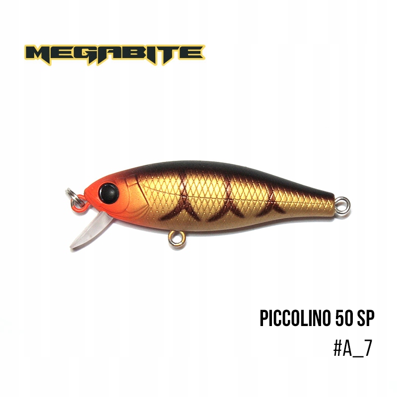 Wobler Megabite Piccolino 50 Sp. Kolor A_7 (50 mm, 4.2g, 0,5 m)