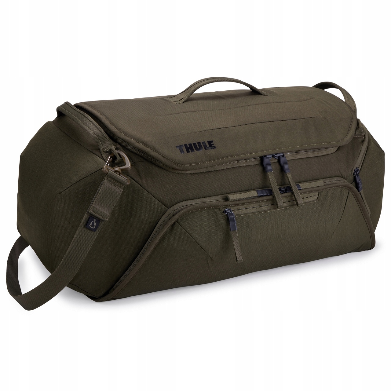 Rowerowa torba podróżna Thule RoundTrip Bike Duffel 55L Deep Khaki
