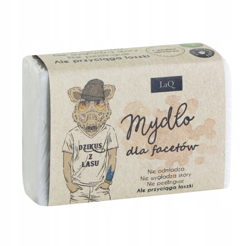 LaQ Dzikie mydło w kostce z Węglem dla Facetów