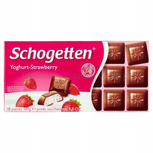 Levně Schogetten Čokoláda Yoghurt Strawberry 100 G