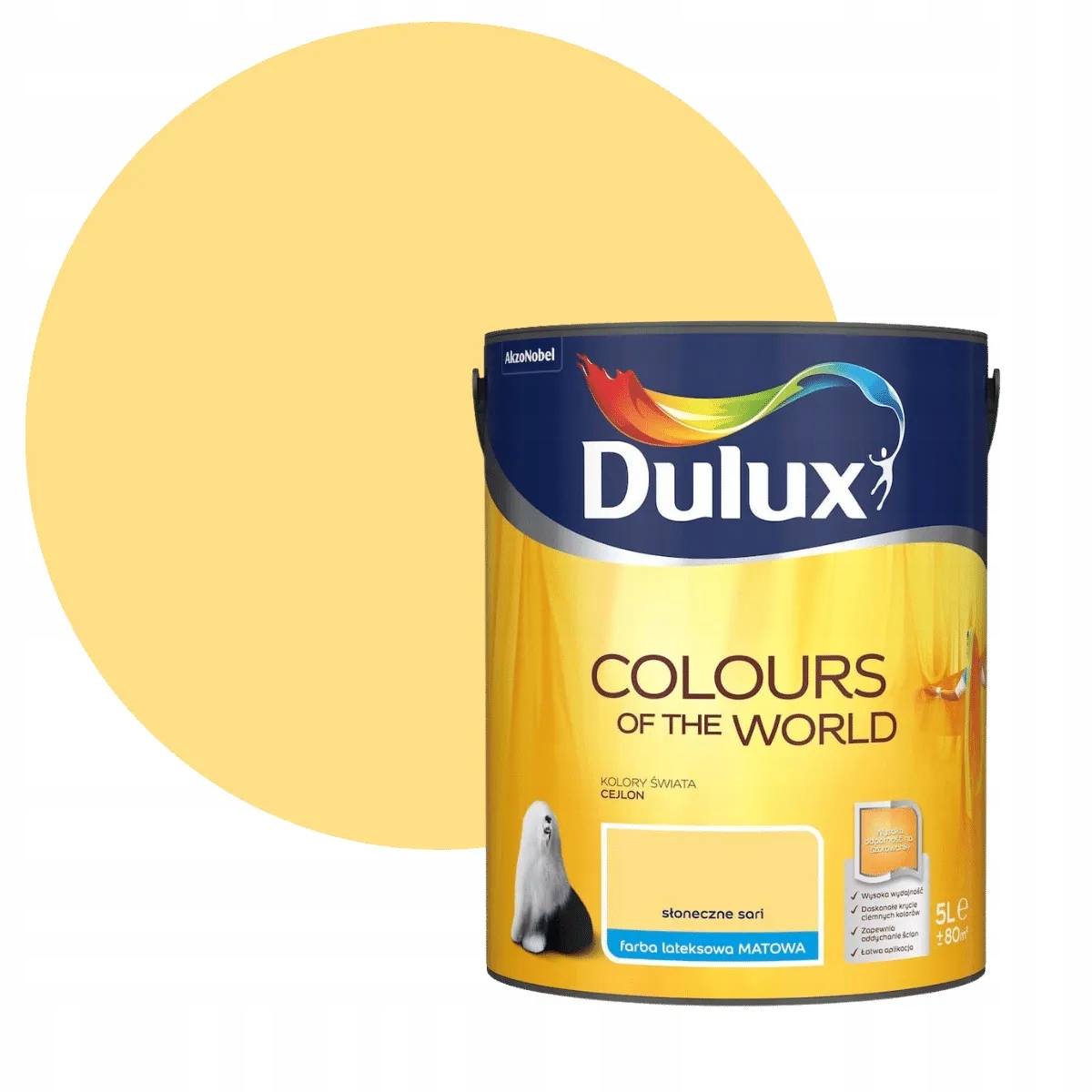 Dulux Barvy Světa Barva Latexová Nástěnná Sluneční Sari 5L