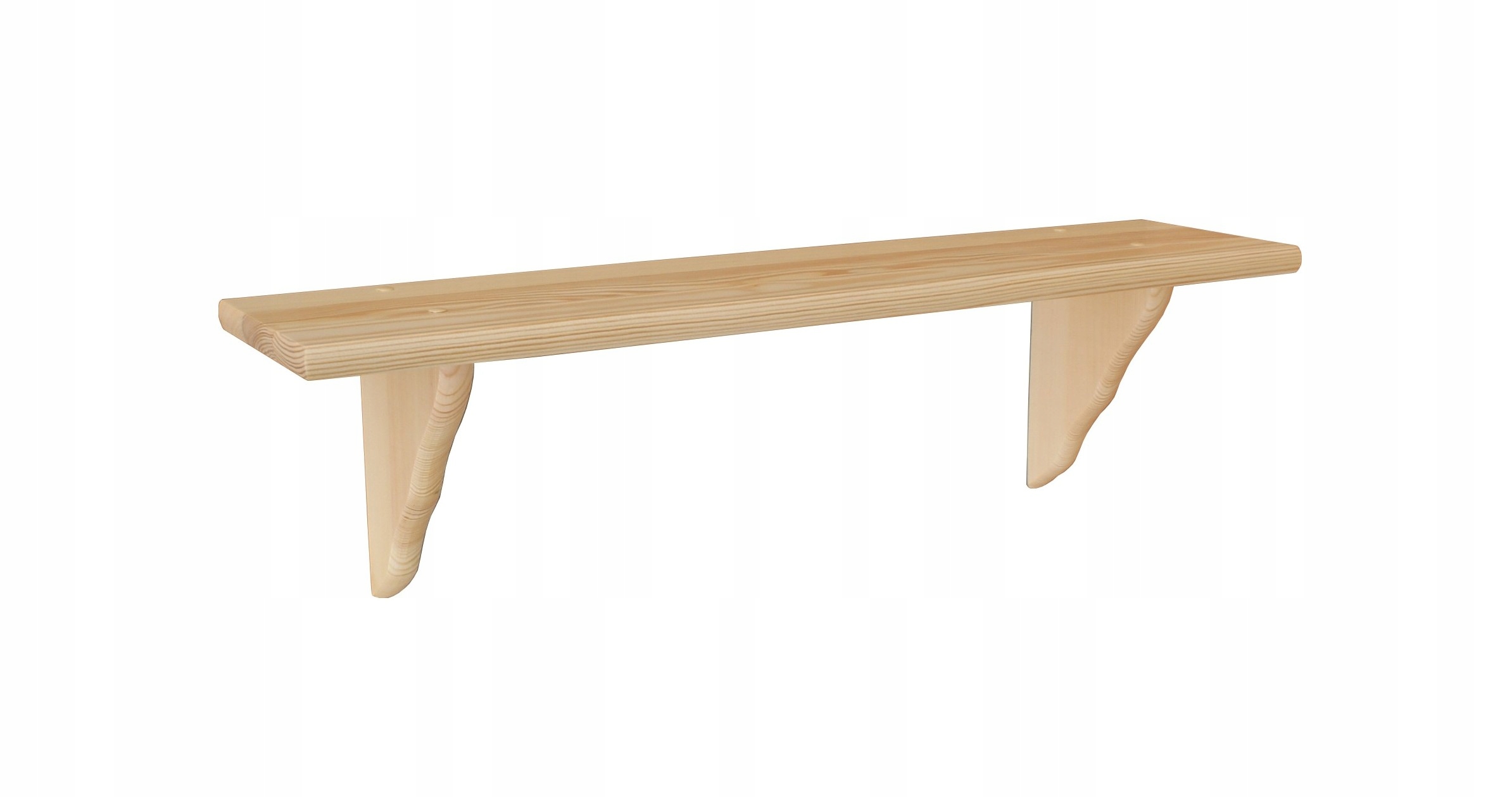 PÓŁKA WISZĄCA NA ŚCIANĘ DREWNIANA PROSTA 100 cm SOSNOWA NA KSIĄŻKI