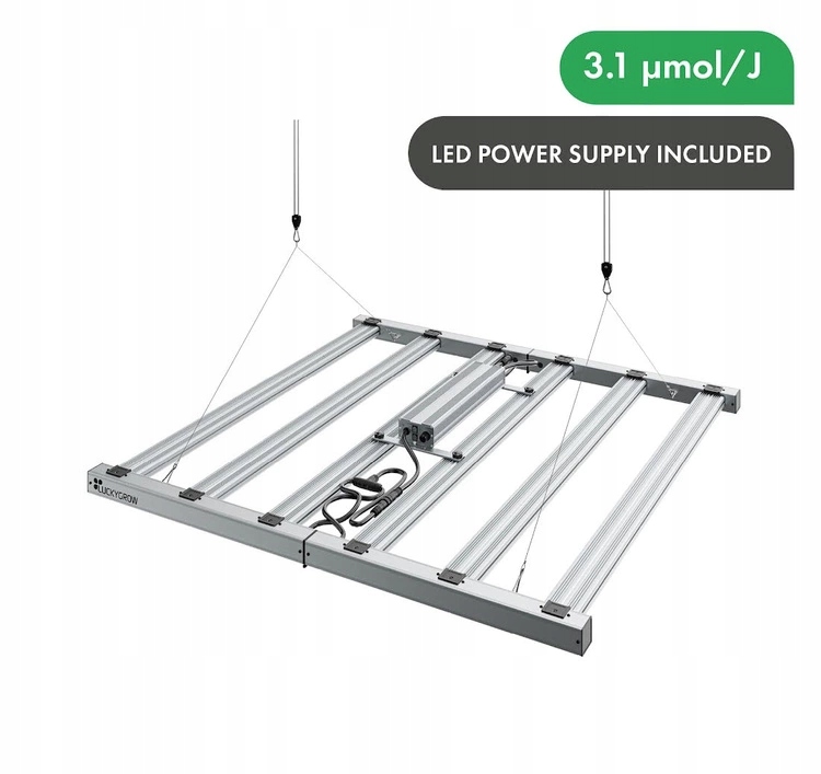 Luckygrow Flex 720W 3.1 µmol/J Led lampa pro pěstování rostlin Samsung LM281B