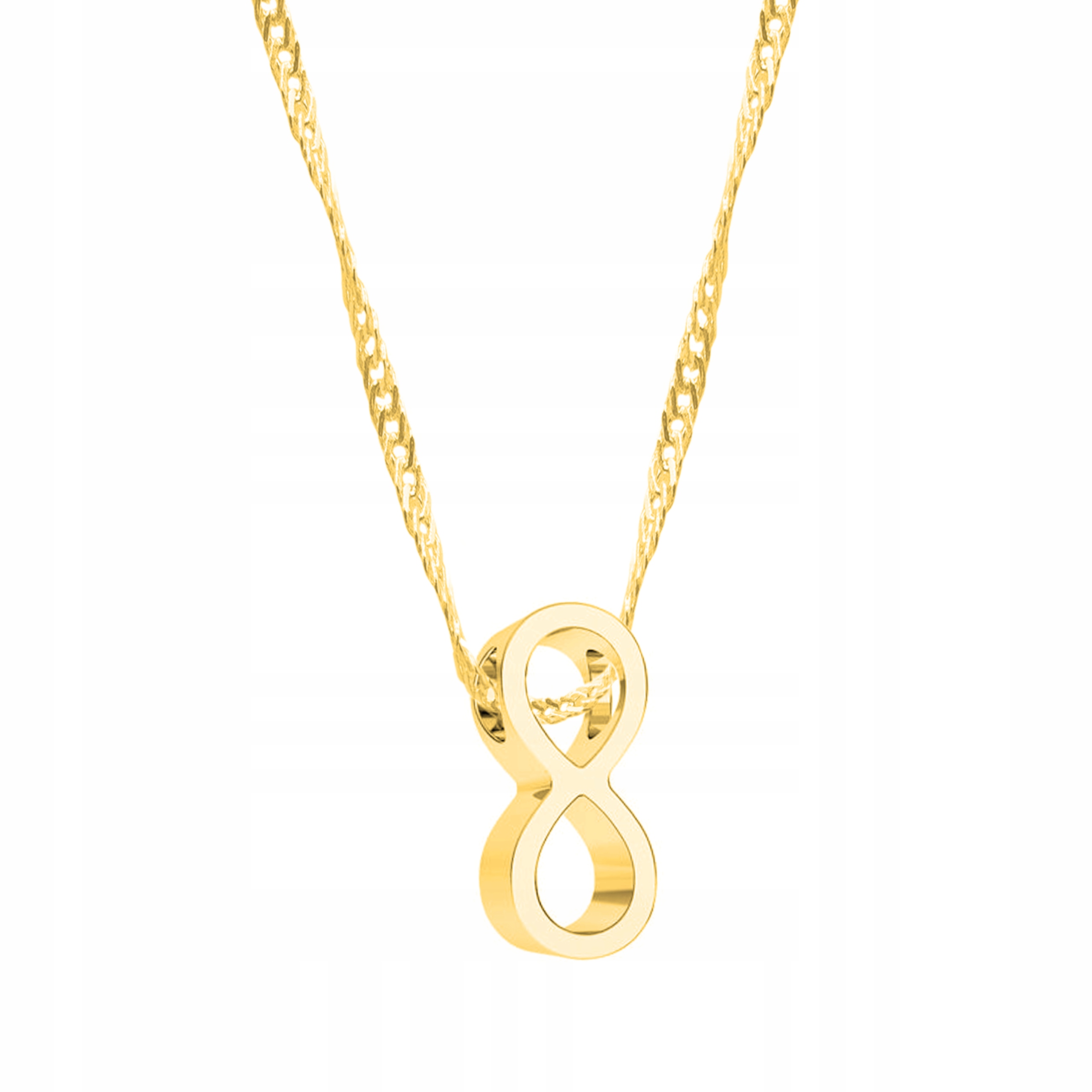 Řetízek zlatý náhrdelník 925 Nekonečno