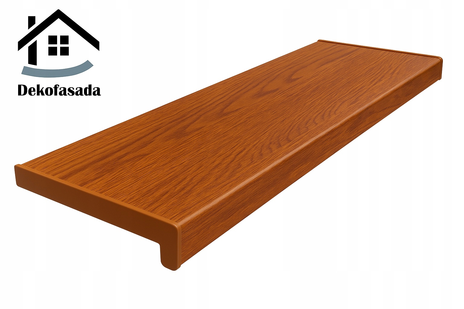 Vnitřní parapet Pvc zlatý dub 130 x 35 cm, krytky Bonus