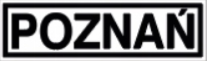 

Taxi Poznań napis Poznań, naklejka magnetyczna