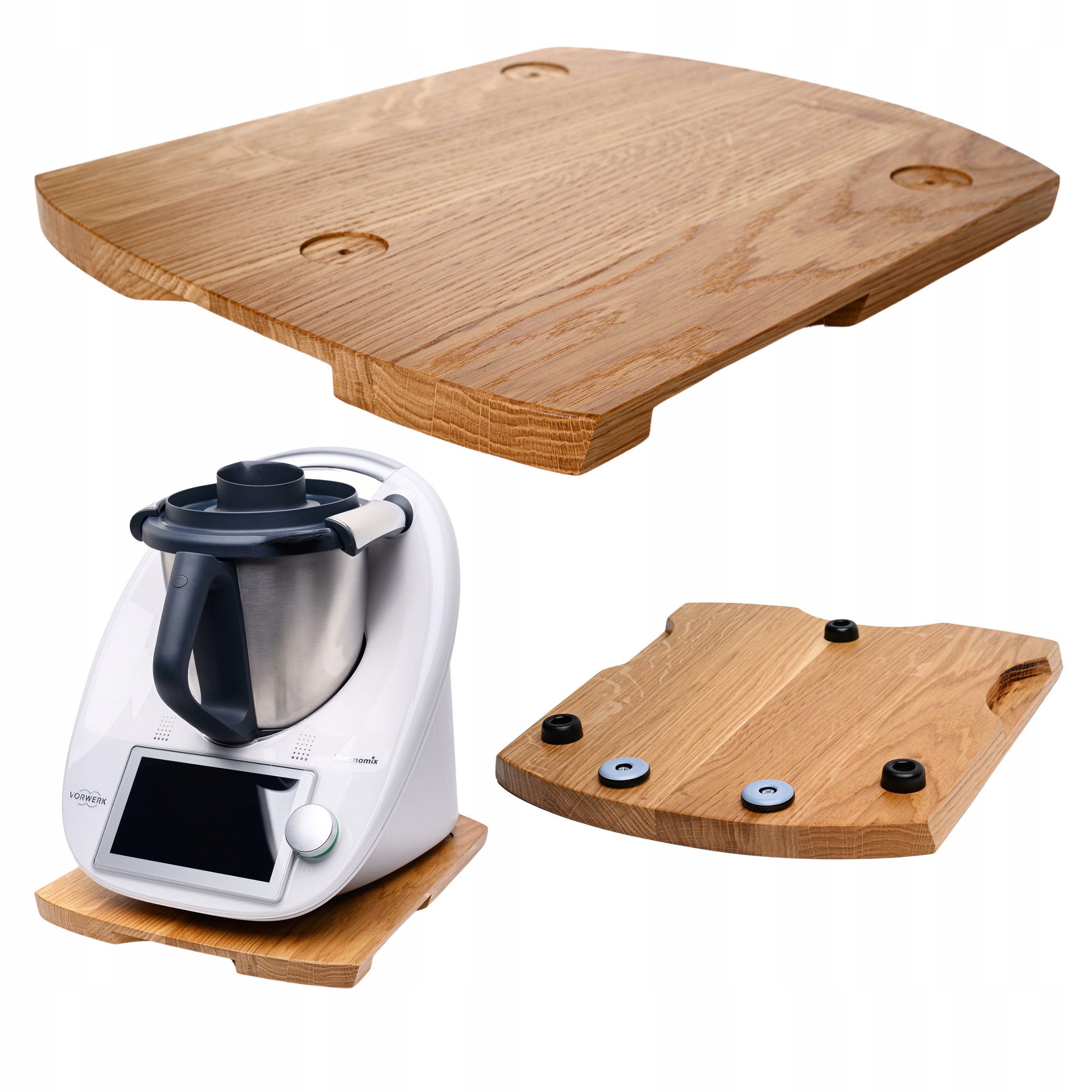 Dubová Podložka Pod Thermomix TM5 TM6 Dřevěná Antivibrační Deska Dub