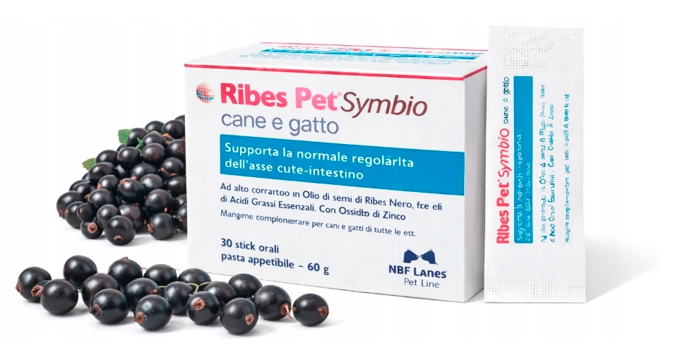 Ribes Pet Symbio Cane E Gatto – Wsparcie Jelit I Skóry 30 Saszetek Pies Kot