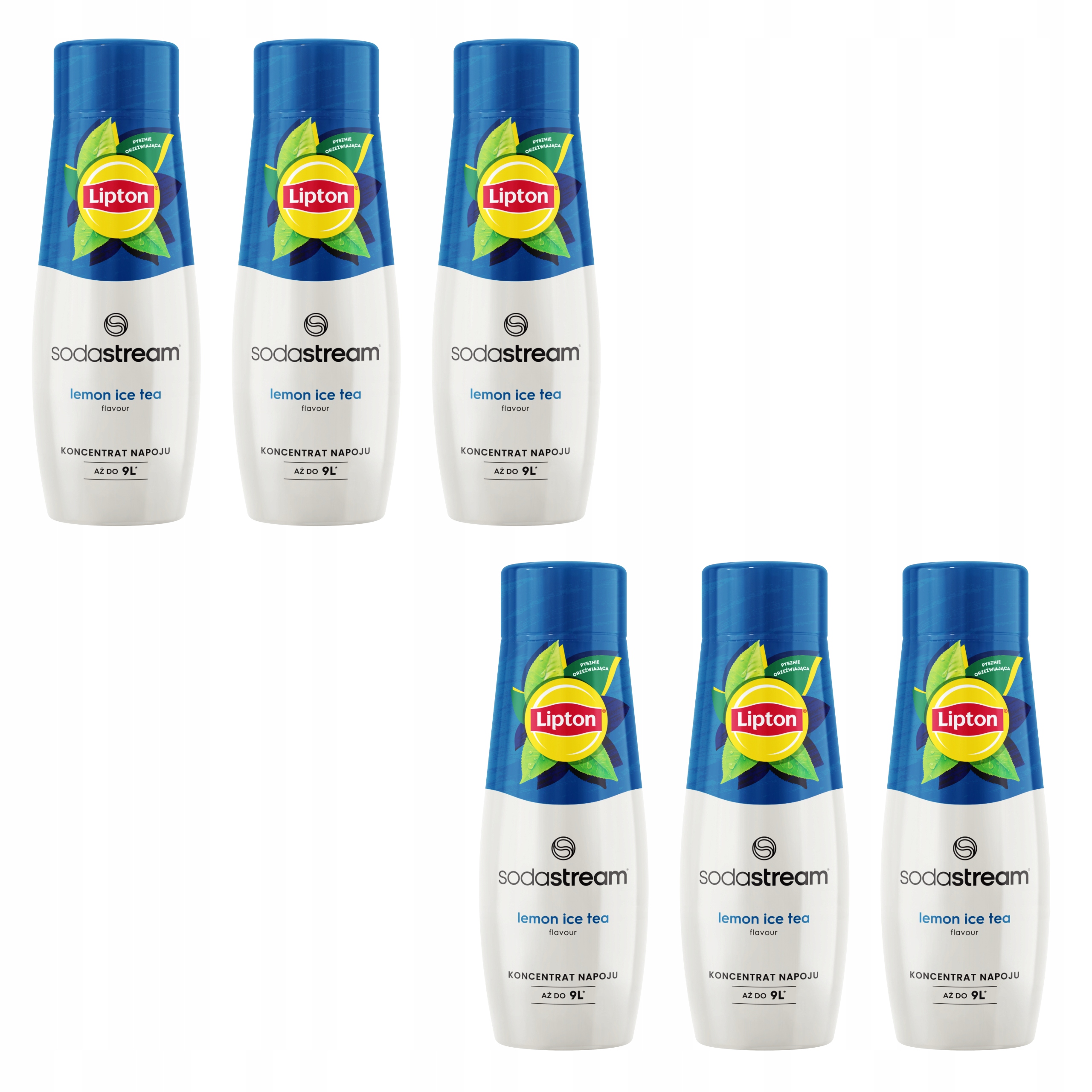 Levně 6 x Koncentrát pro saturátor Sodastream Čaj Lipton Lemon Ice Tea 440 ml