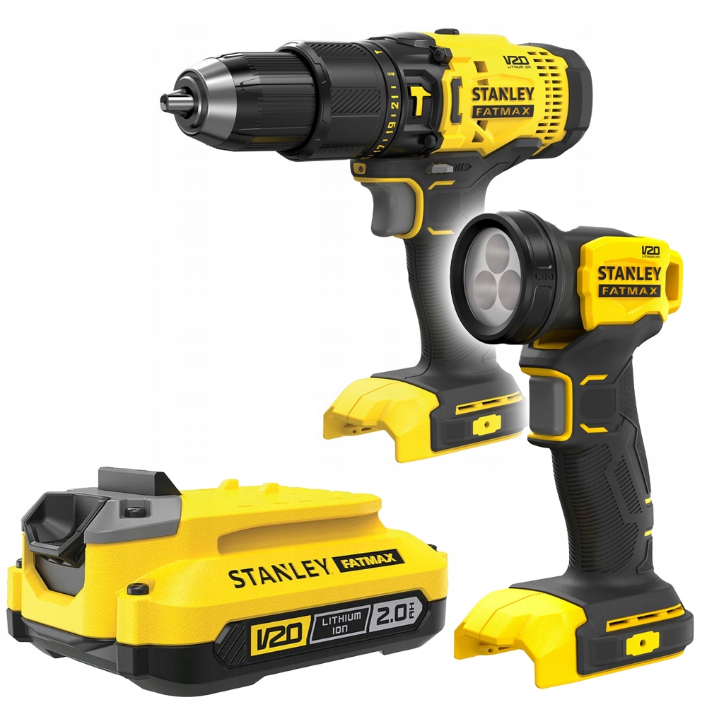 Wkrętarka udarowa+latarka Stanley SFMCK210D1+2.0Ah