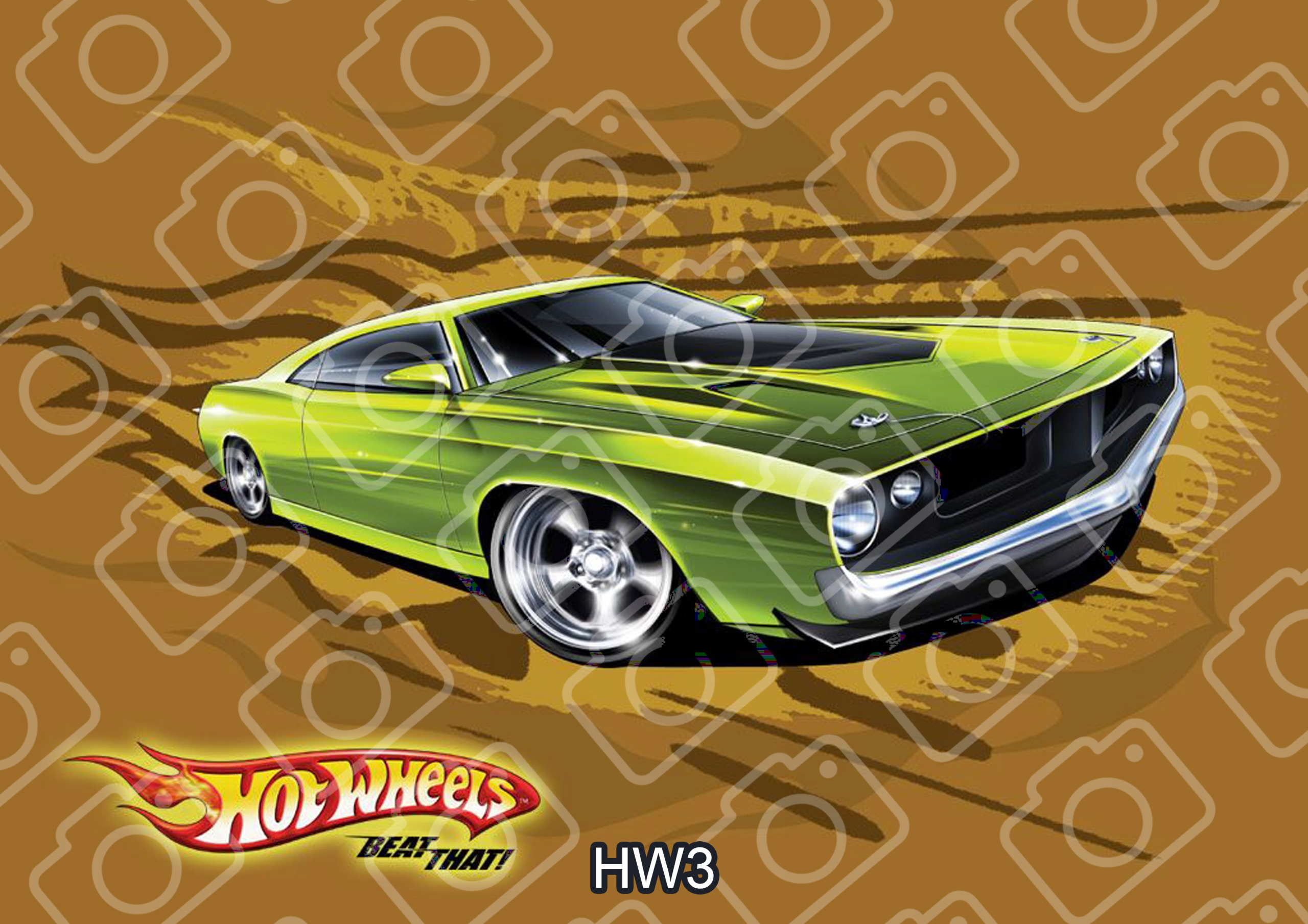 Opłatek na Tort HOT WHEELS CARS Wydruk Waflowy A4 Rodzaj ozdoby waflowe