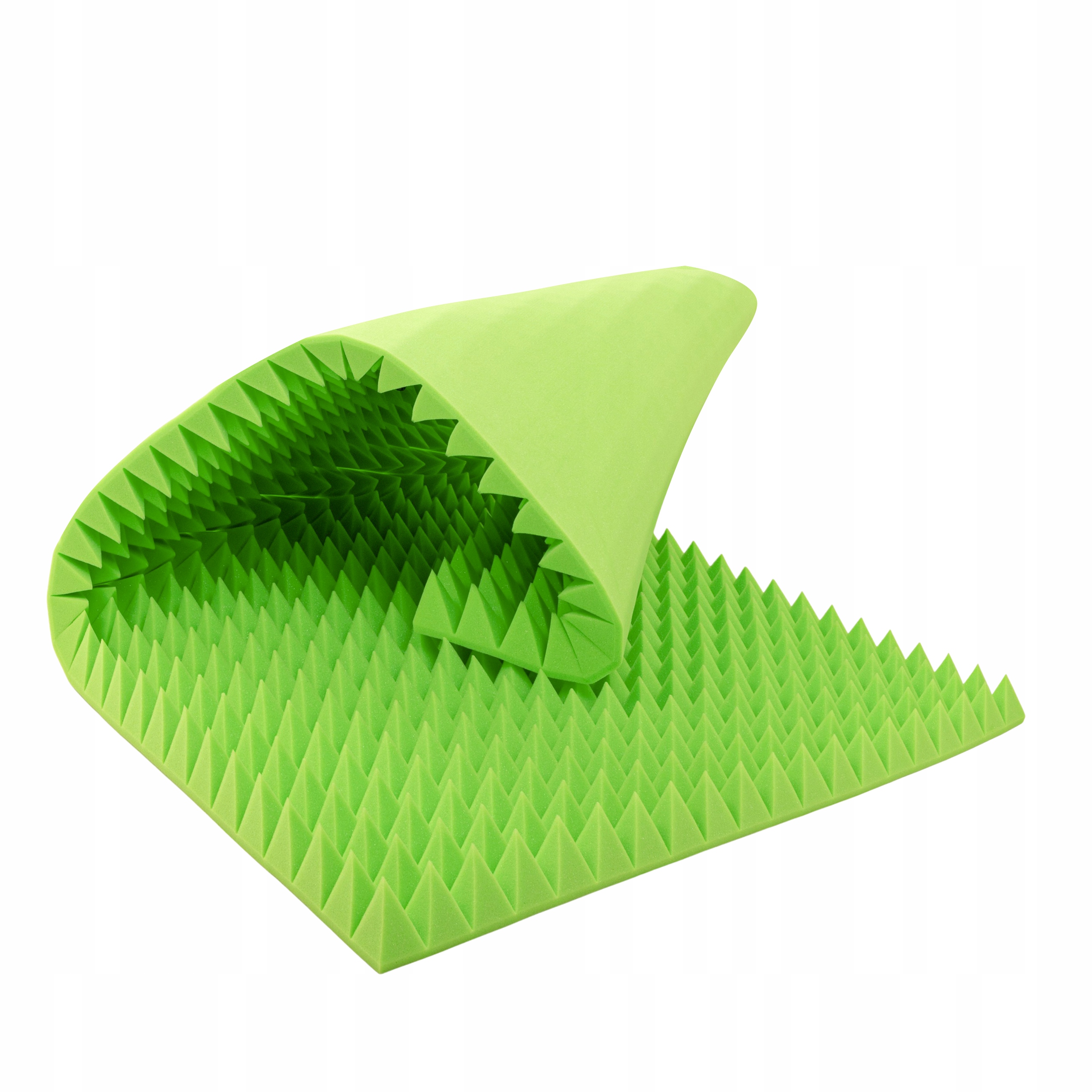 Světle zelená zvuková akustická pěna zlepšující kvalitu zvuku 7 cm