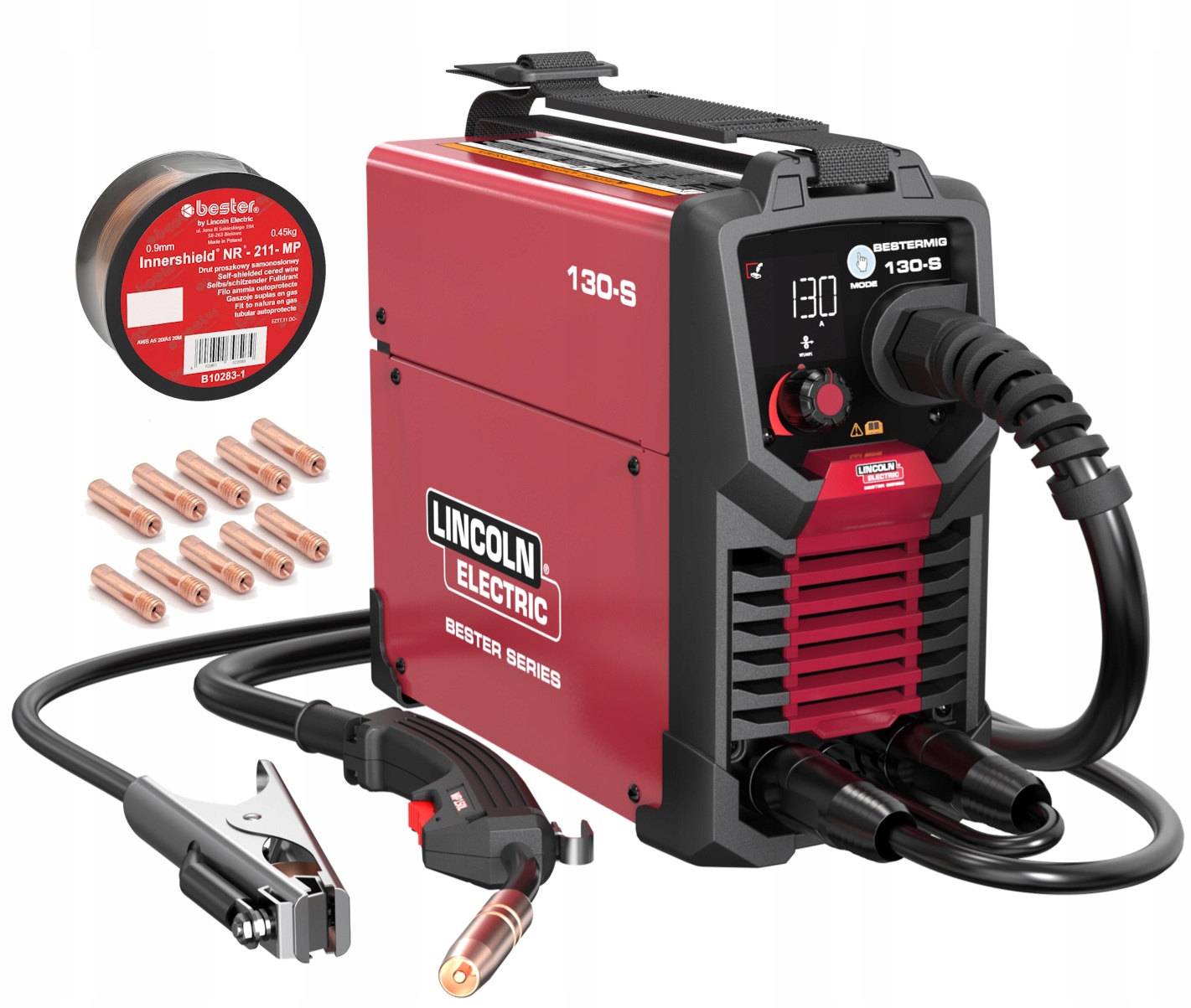 Półautomat spawarka Bester 130-S Synergia Mig Mma Tig Lift Lincoln Electric