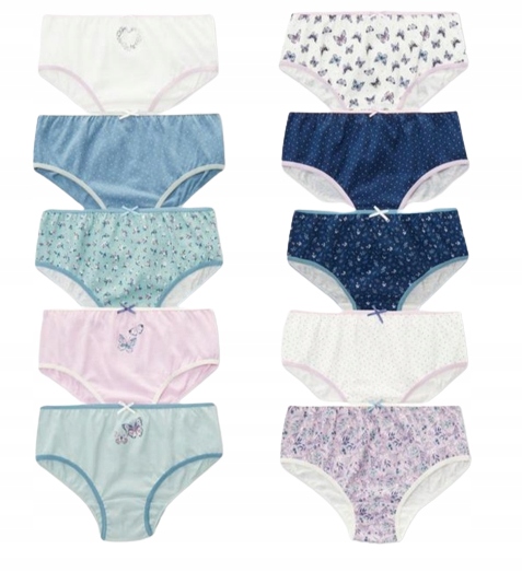 Majtki figi MOTYLE PRIMARK 7-8 lat 128 cm 10 szt