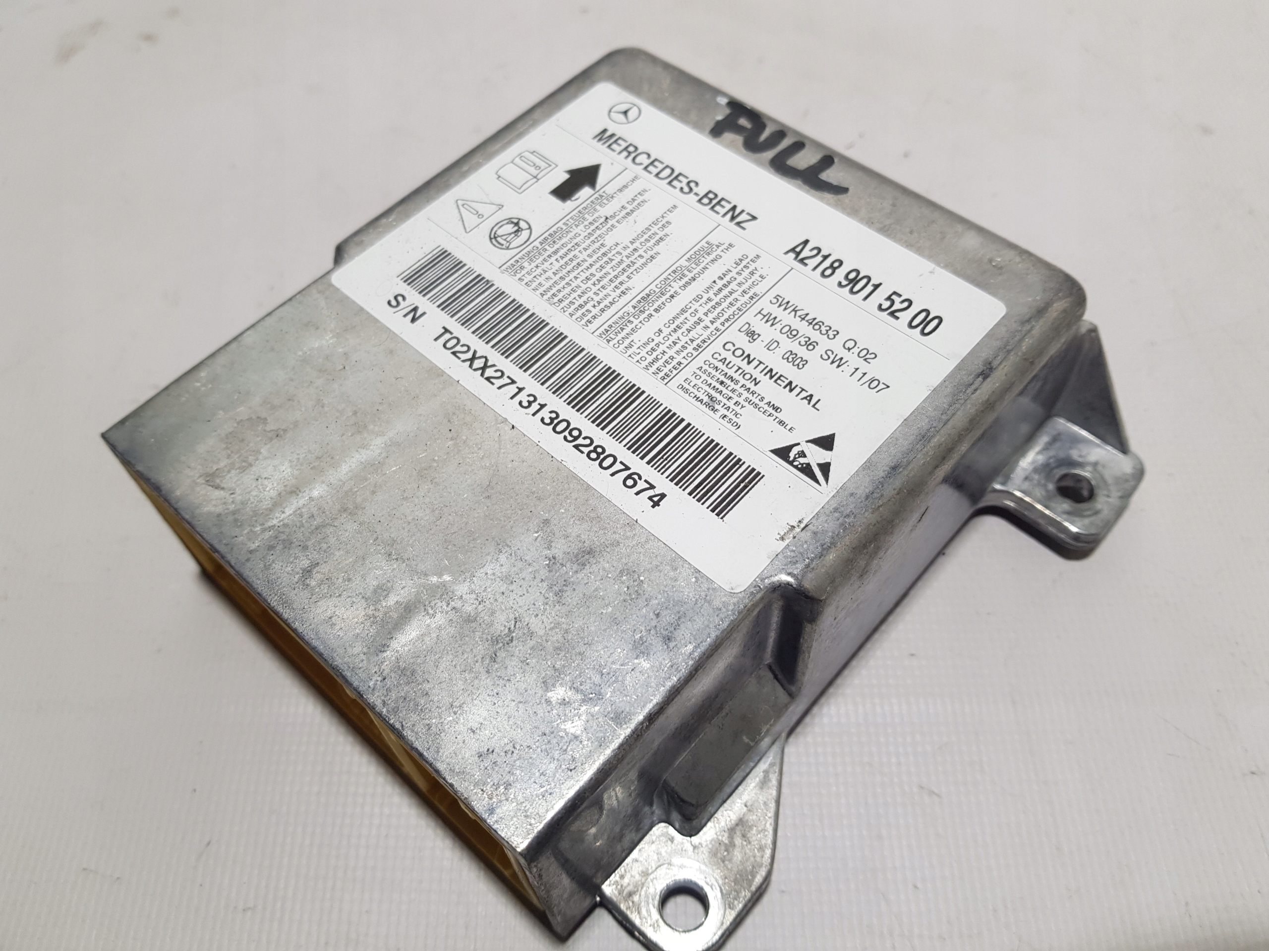 MERCEDES CLS W218 modulo Centralina SENSOR airbag airbag 2189015200