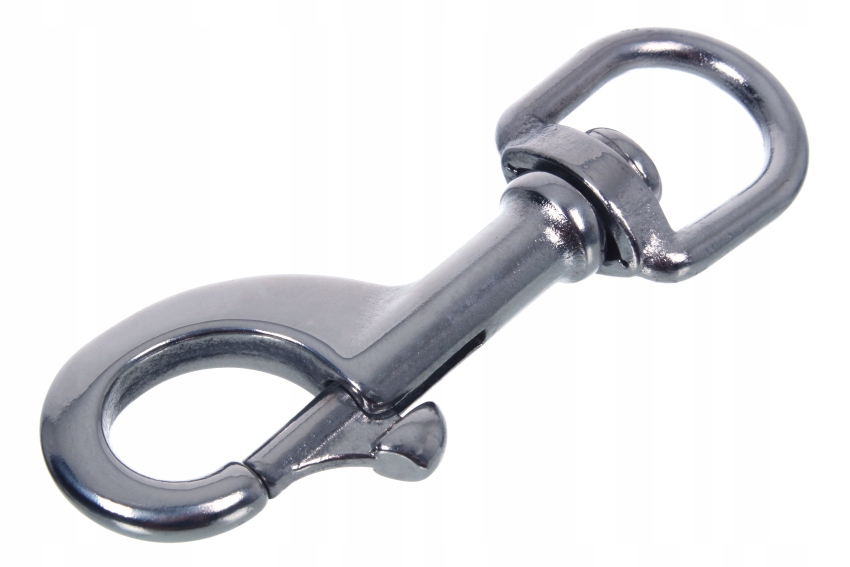 

Karabinczyk Nierdzewny Obrotowy Z Krętlikiem 64MM