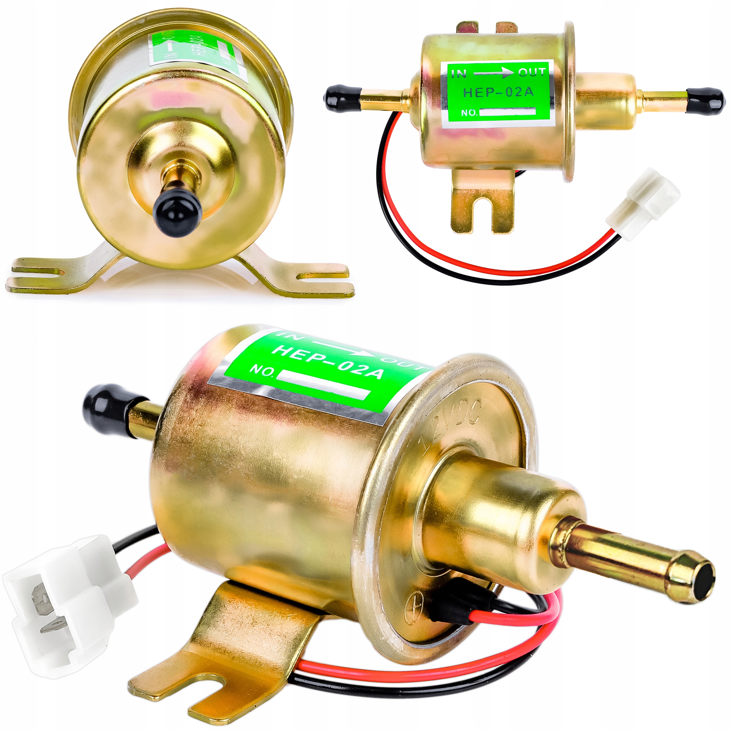 2SZT ELEKTRYCZNA PRZEPŁYWOWA POMPKA POMPA SSĄCA DO PALIWA OLEJU ROPY 12V
