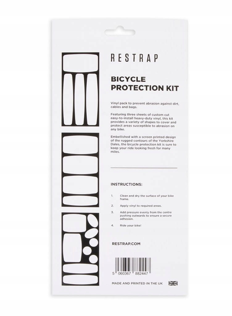 Naklejki ochronne Restrap Bicycle Protection Kit Długość 26 mm