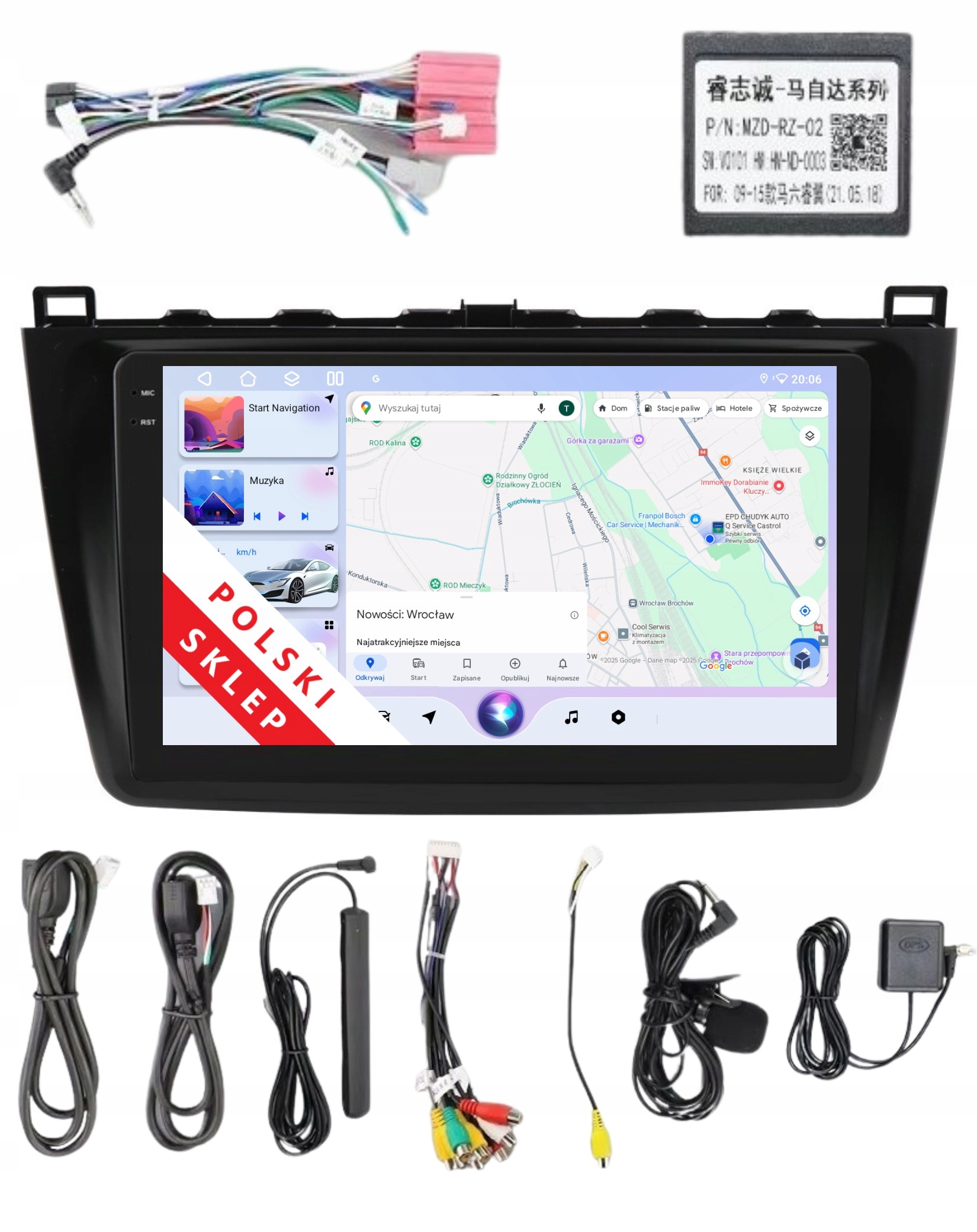 Navigace Rádio 2DIN Android Mazda 6 II 2 Gh 3/32 Gb Dsp Carplay Lte