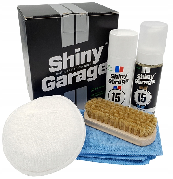 Zestaw do pielęgnacji tapicerki skórzanej Shiny Garage Leather kit strong
