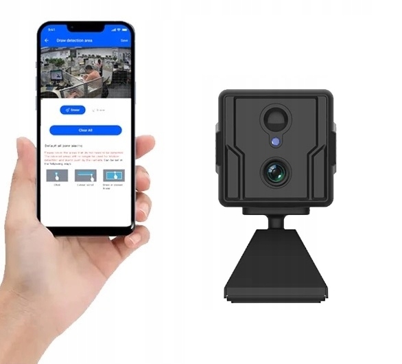 Mini kamera s Sim kartou draVires, vzdálený živý infračervený náhled, 10 dní