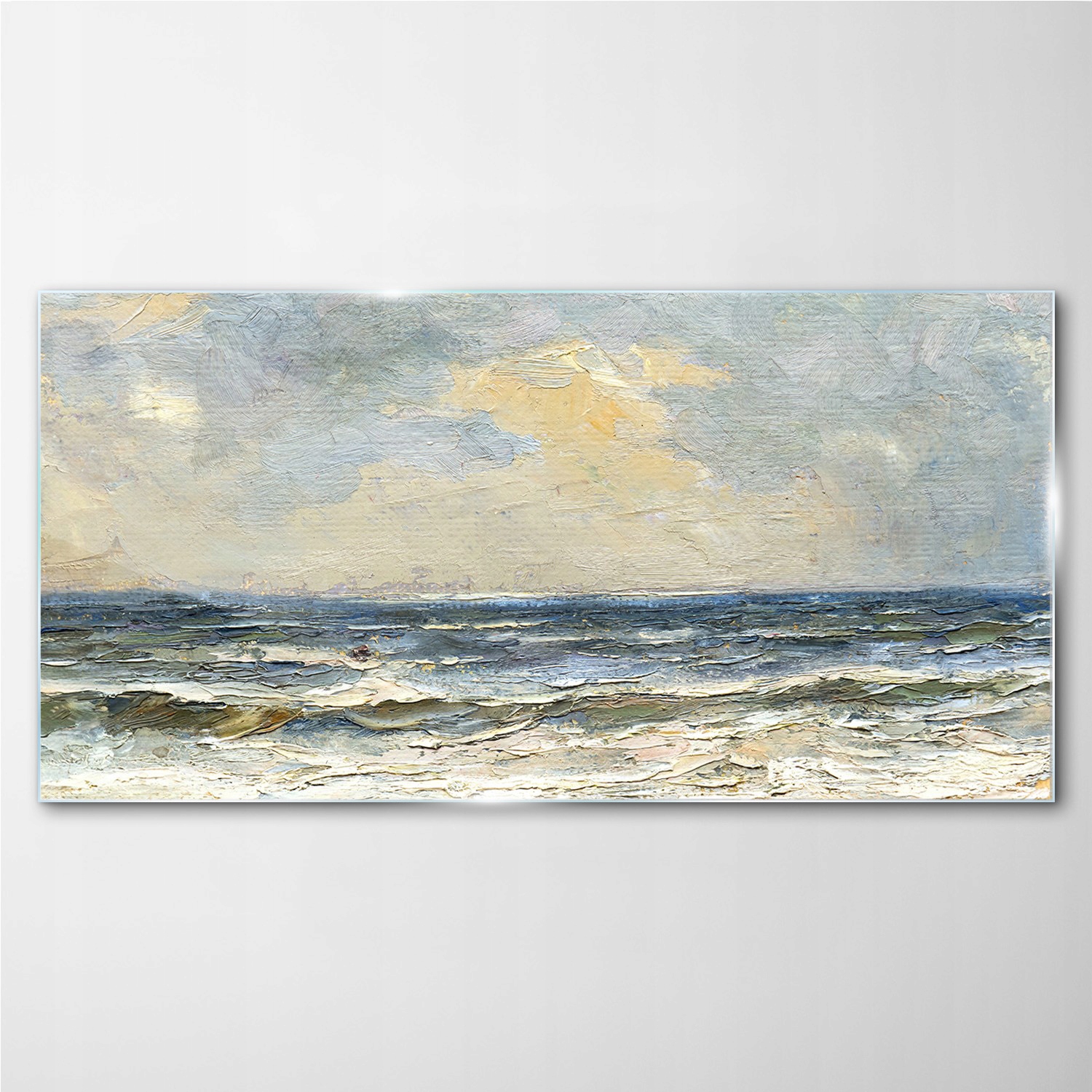 

Obraz szklany na ścianę Morze fale niebo 140x70 cm