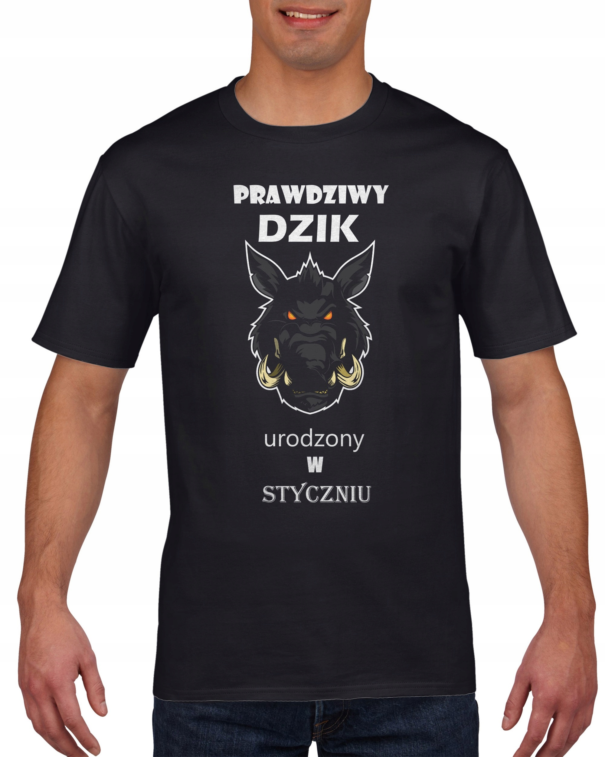 

Koszulka męska Prawdziwy Dzik Styczen c XXL