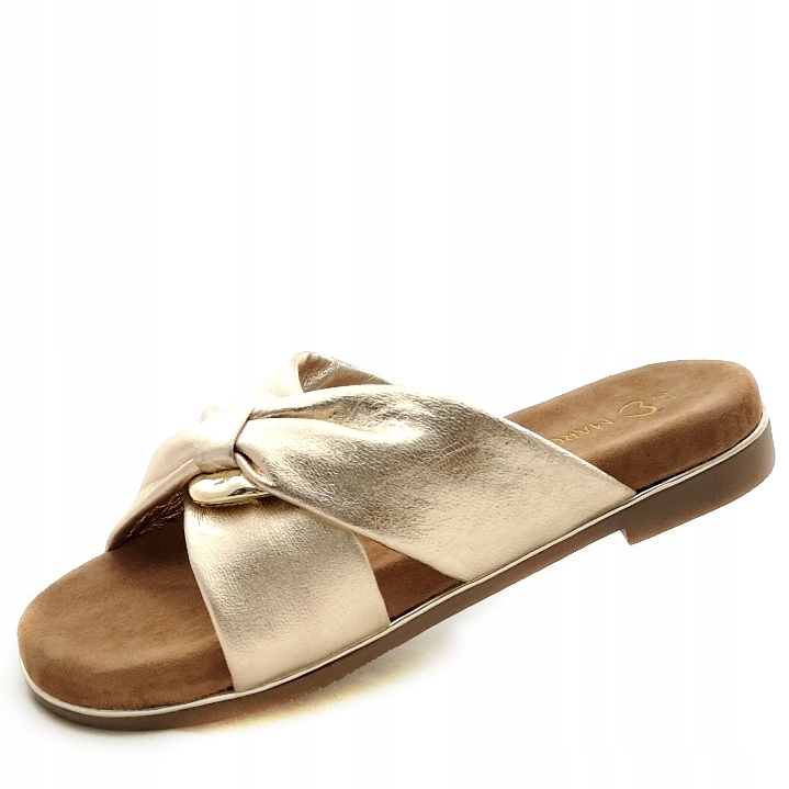 Pohodlné Zlaté nazouváky žabky Marco Tozzi 27133