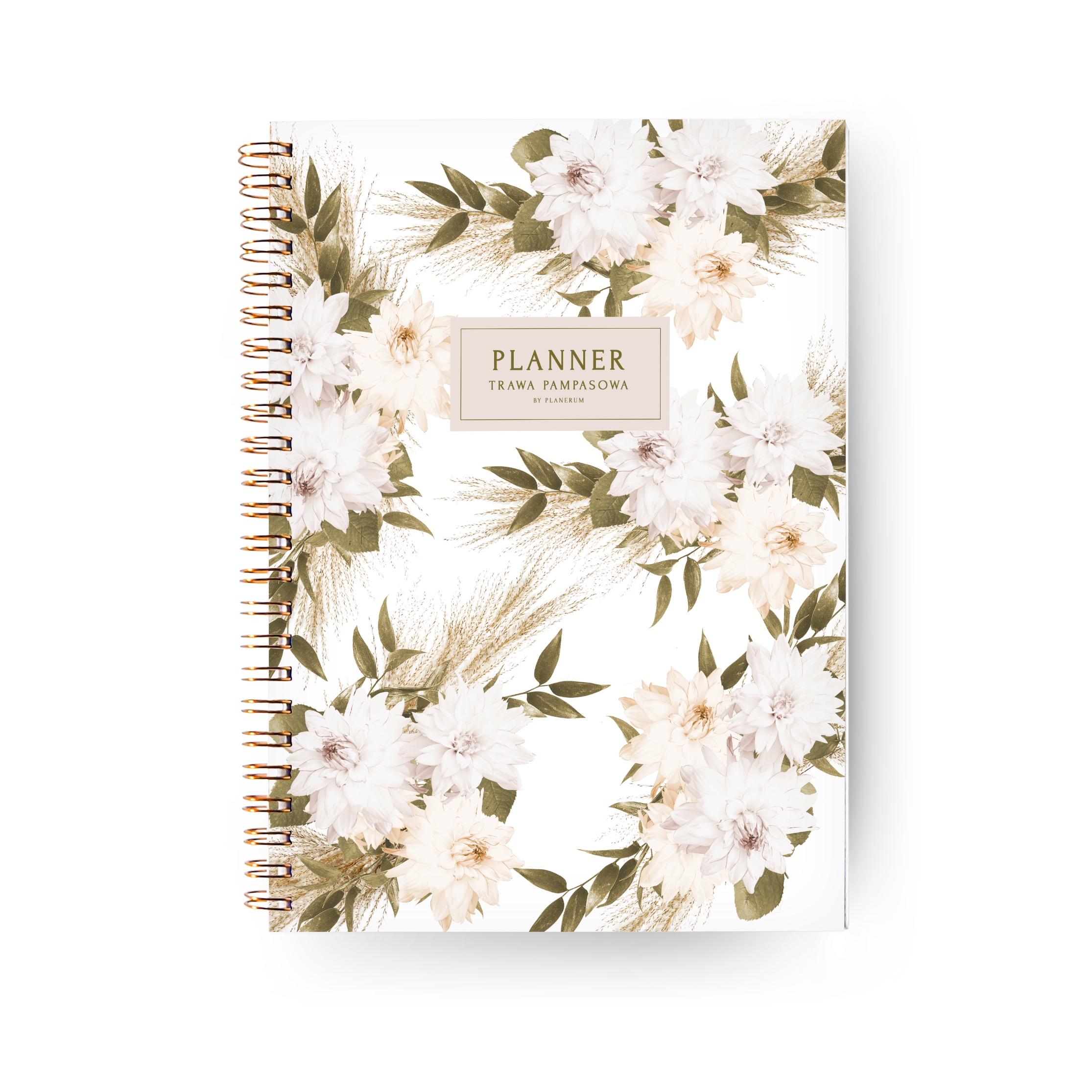 

Planer Dzienny a5 Niedatowany Planner Trawa Pampas