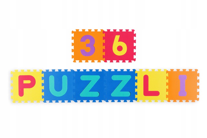 Duża mata piankowa, puzzle, litery kolorowe 36 szt. Marka RicoKids