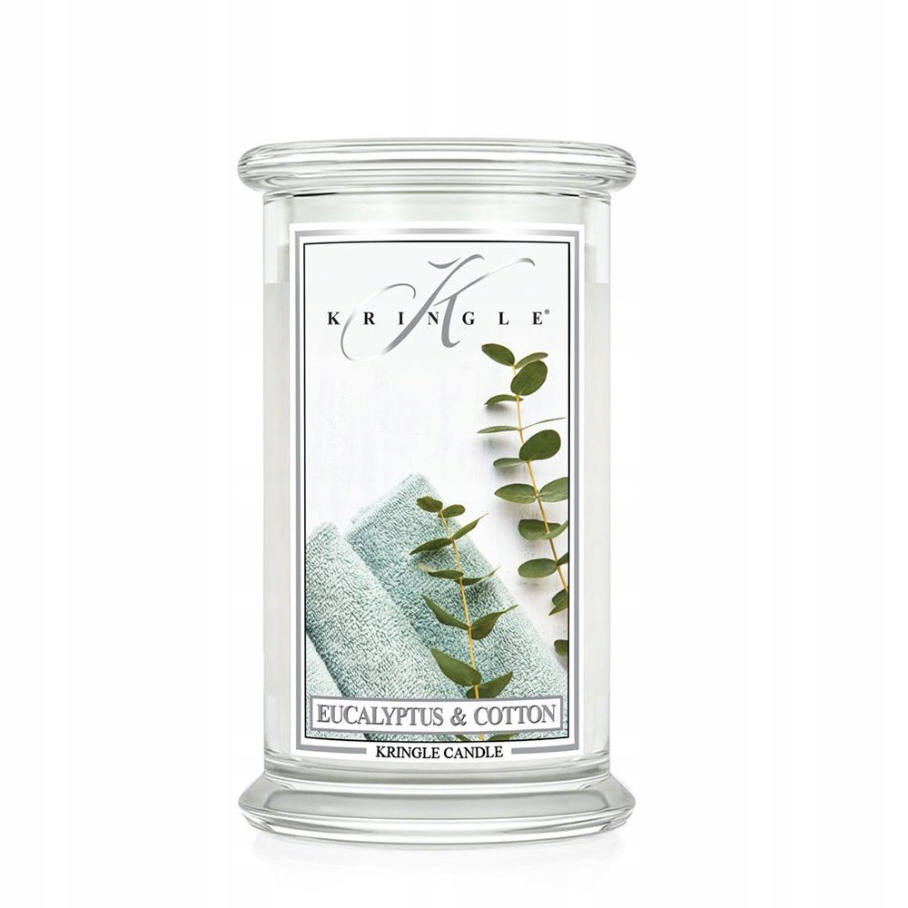 Velká svíčka Eucalyptus Cotton Kringle Candle