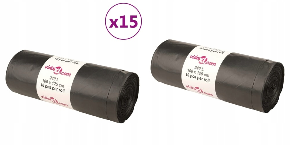 Levně Černé, Pytle na odpadky, 240 L, 150 ks