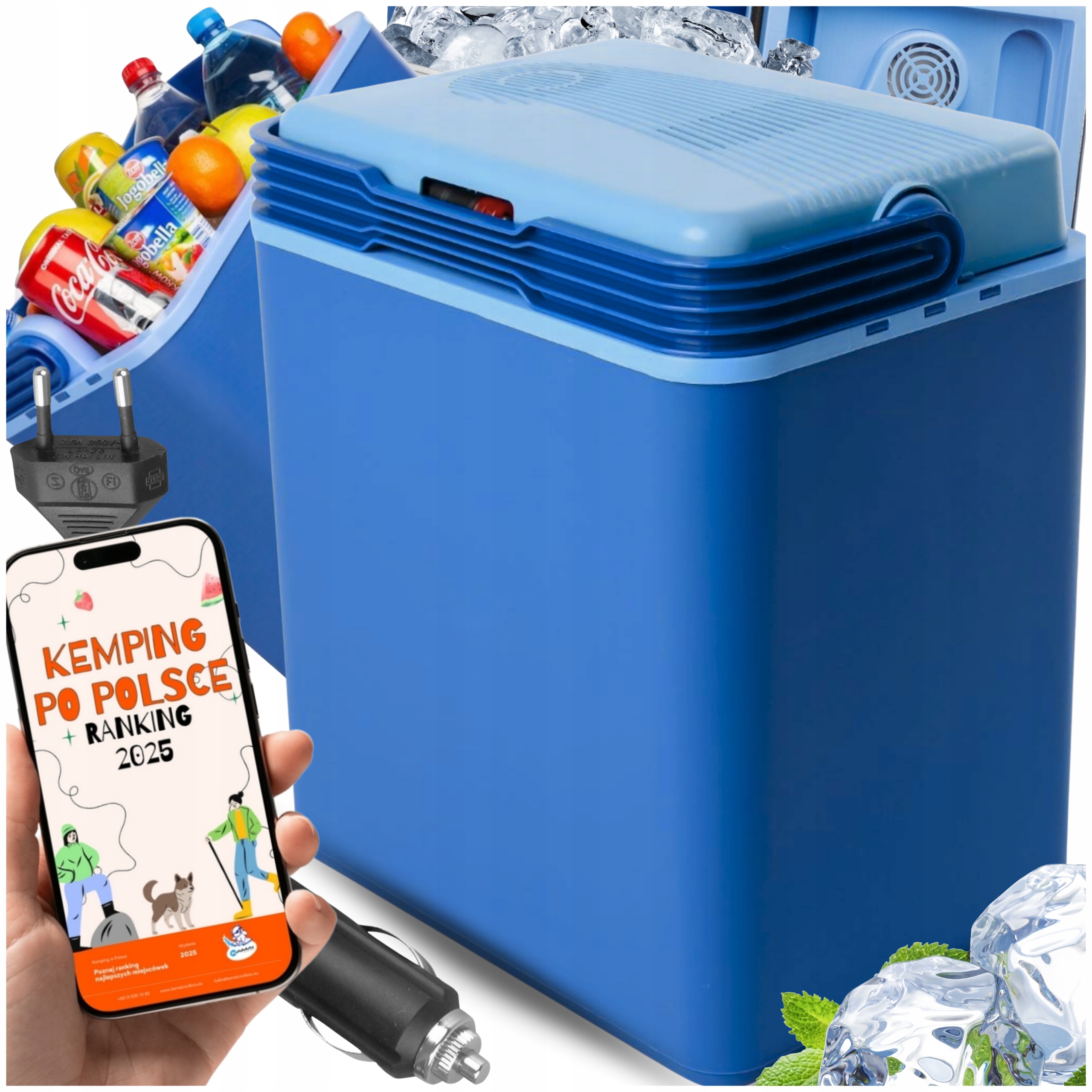 Turistická Chladnička 21L elektrická do auta kemp Pláž Ryby piknik