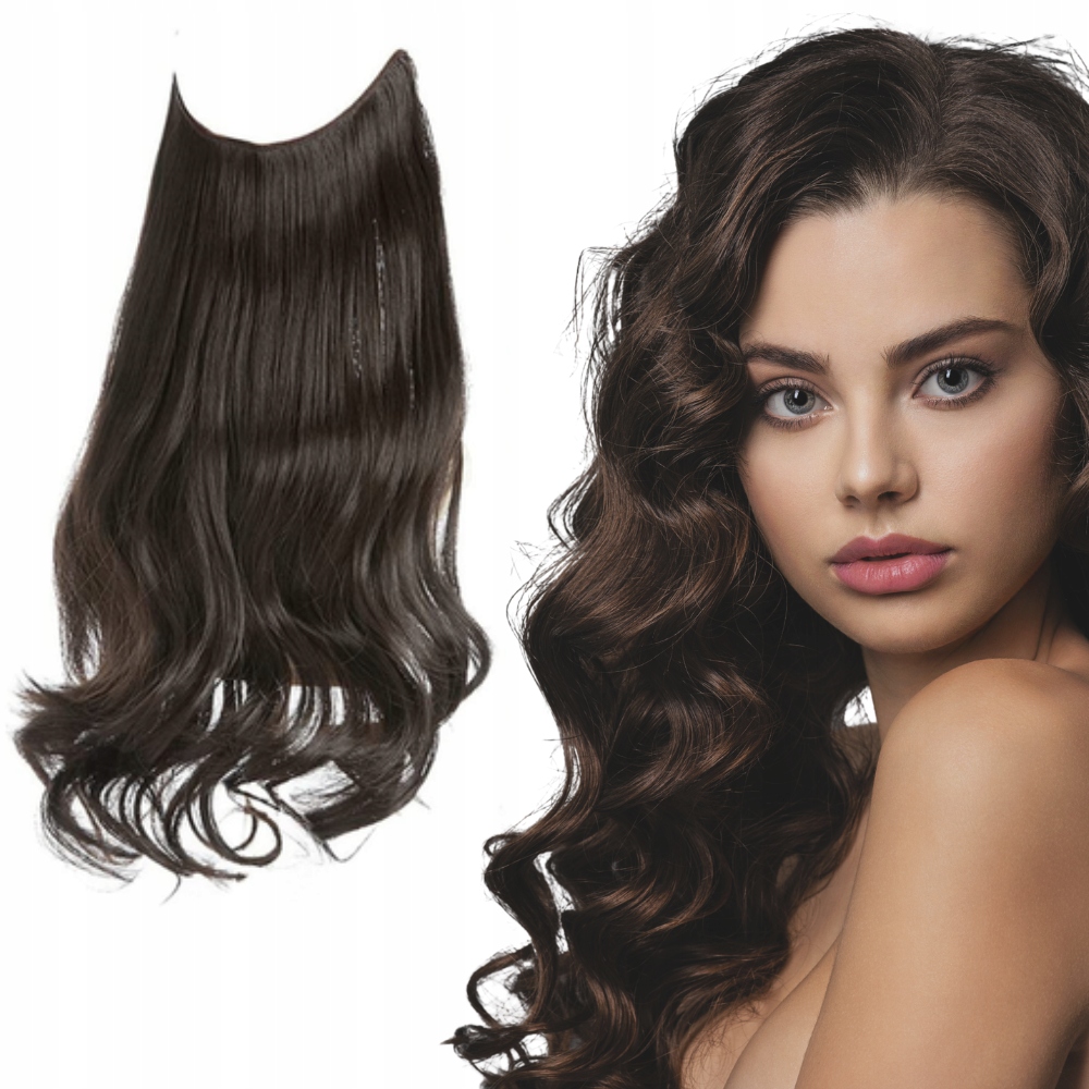 

Włosy Flip In kręcone na gumce żyłce 45 cm #2