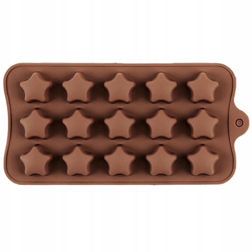 FOREMKA SILIKONOWA DO CZEKOLADEK PRALINEK ŻELEK GWIAZDKI