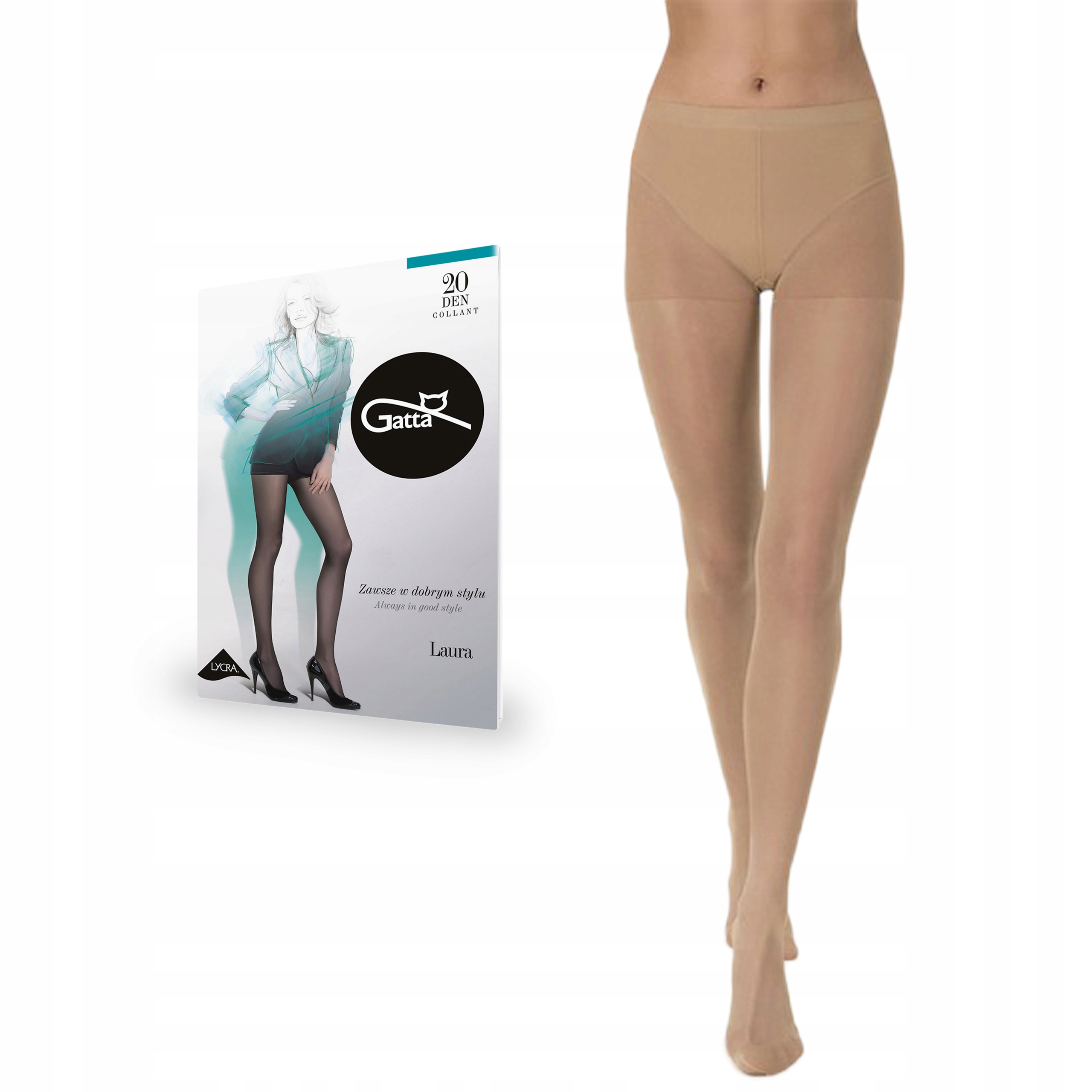 

Gatta rajstopy Laura 20 den lycra, Daino 4-L