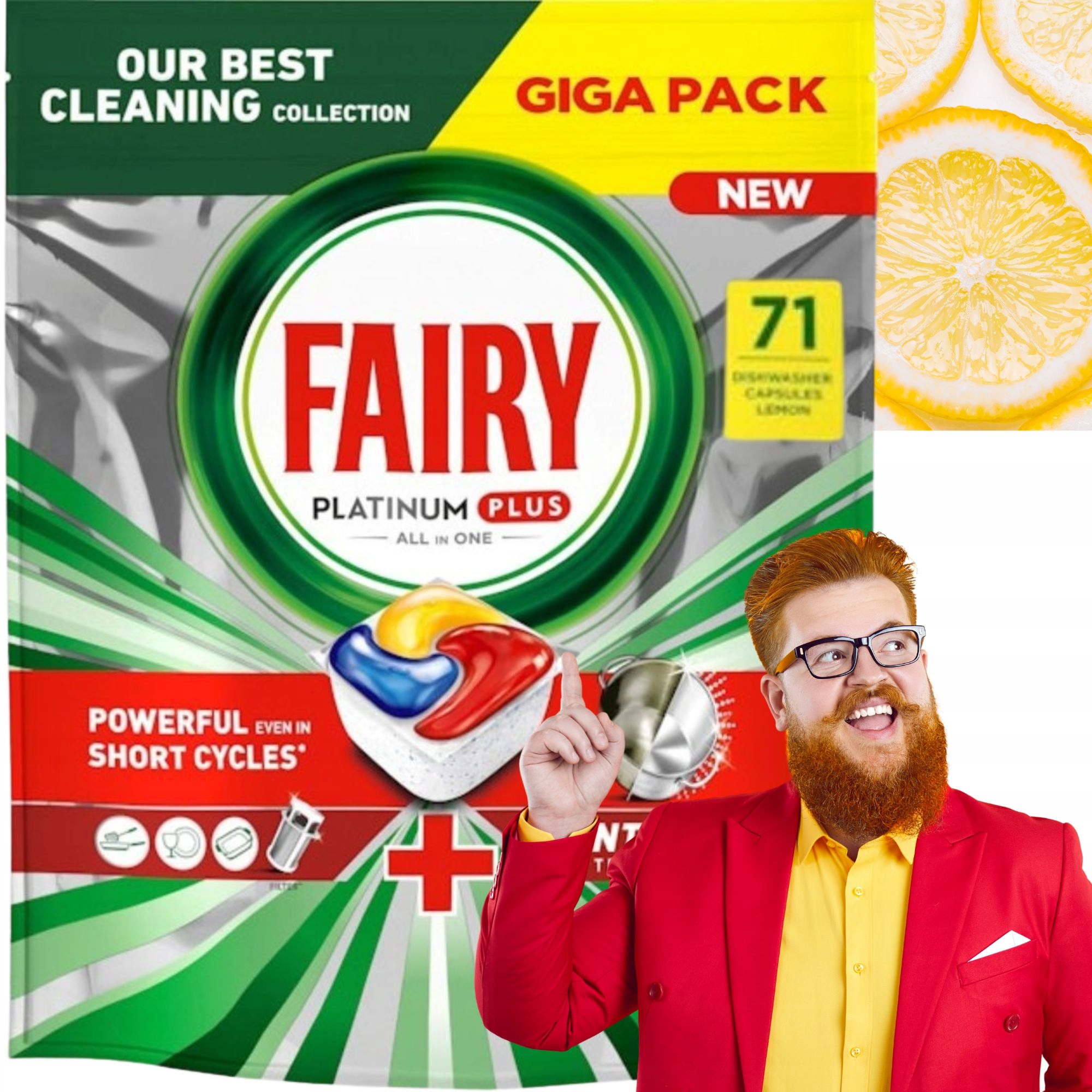 Kapsułki do zmywark Fairy Platinum Plus i All In One 71 szt.