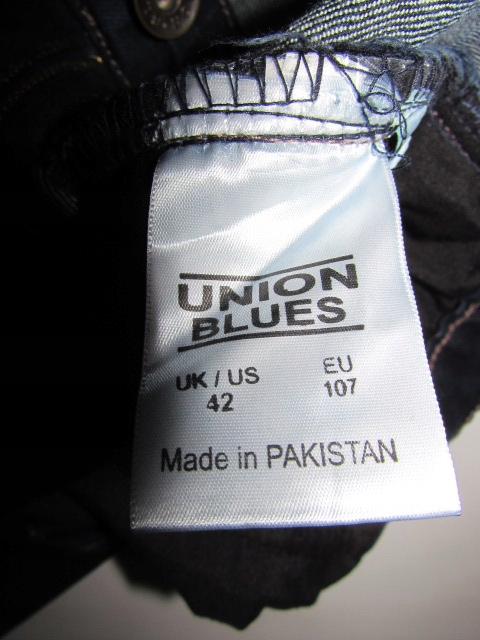 UNION BLUES SPODNIE MĘSKIE JEANS R. W44 L32-33 Kolor niebieski