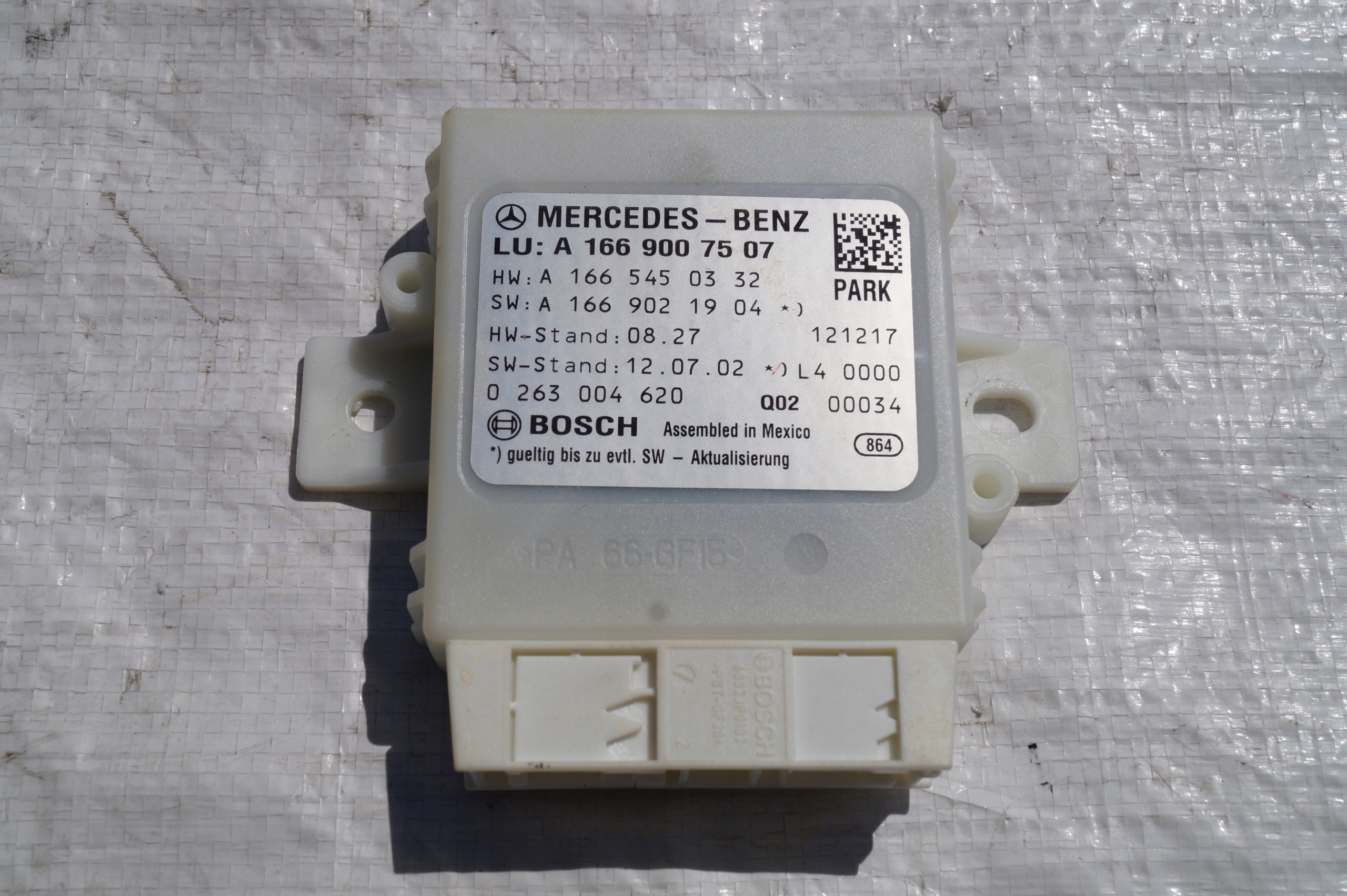modulo STROWNIK PARKTRONIC PDC MERCEDES ML W166 166