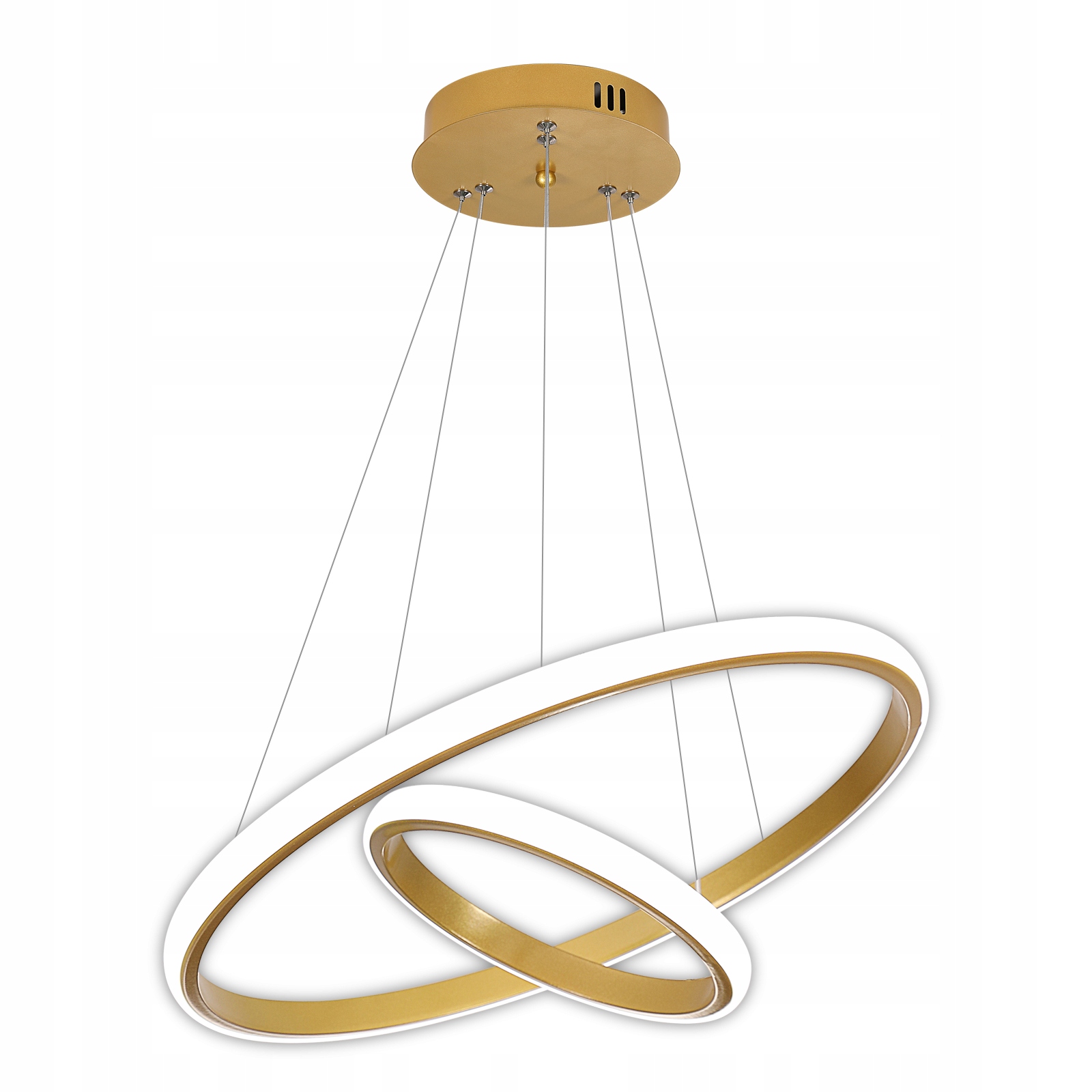 Żyrandol Lampa Led Wisząca Złoty Nowoczesna Do Salonu Glamour 32W 6500K