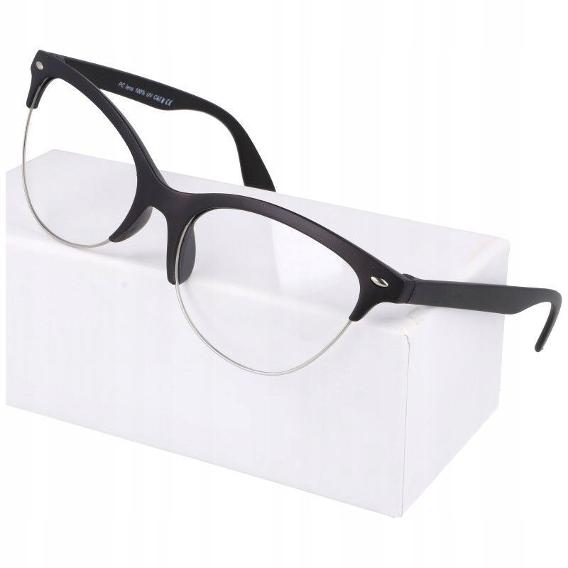 

Okulary zerówki Damskie kocie oczy cat eye