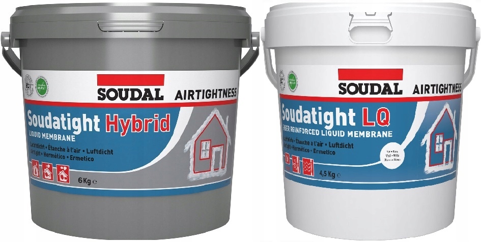 Soudal Sws tekutá membrána Hybrid 6 kg vnější Lq 4,5 kg Bílá vnitřní